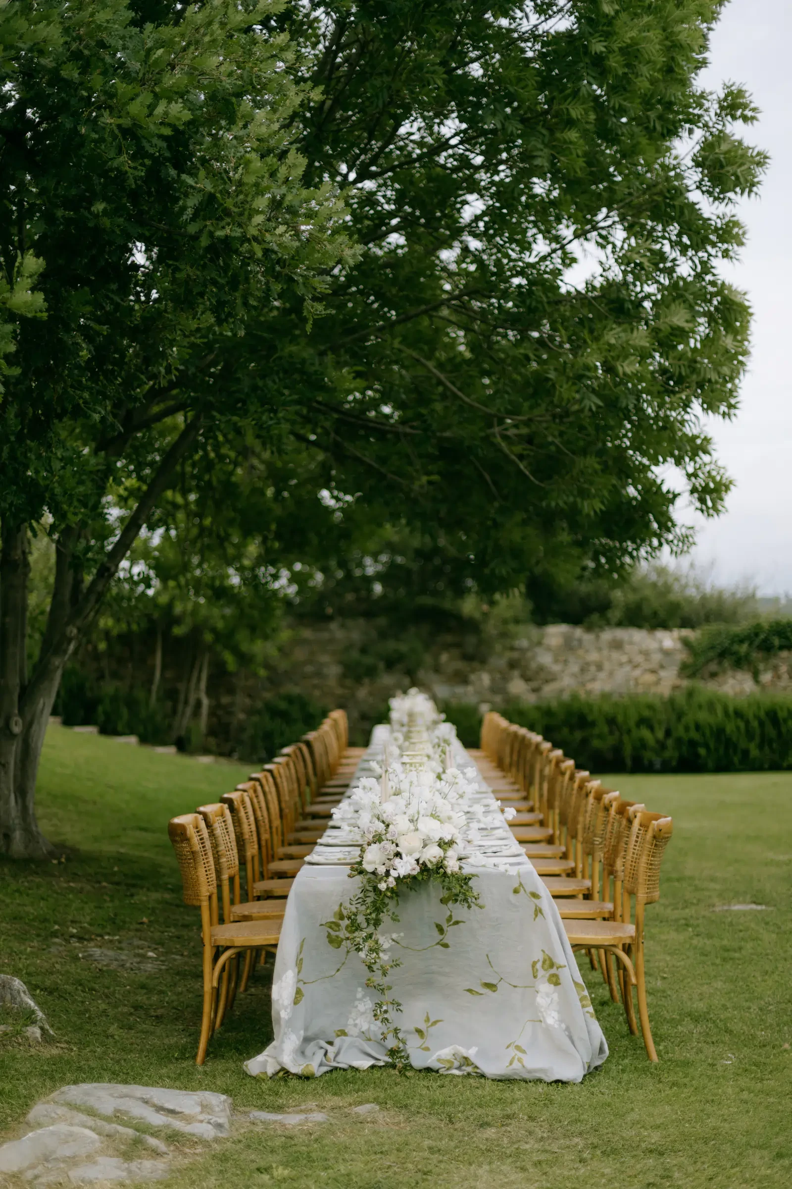 Castello Di Vicarello Tuscany Wedding Outdoor Imperial Table