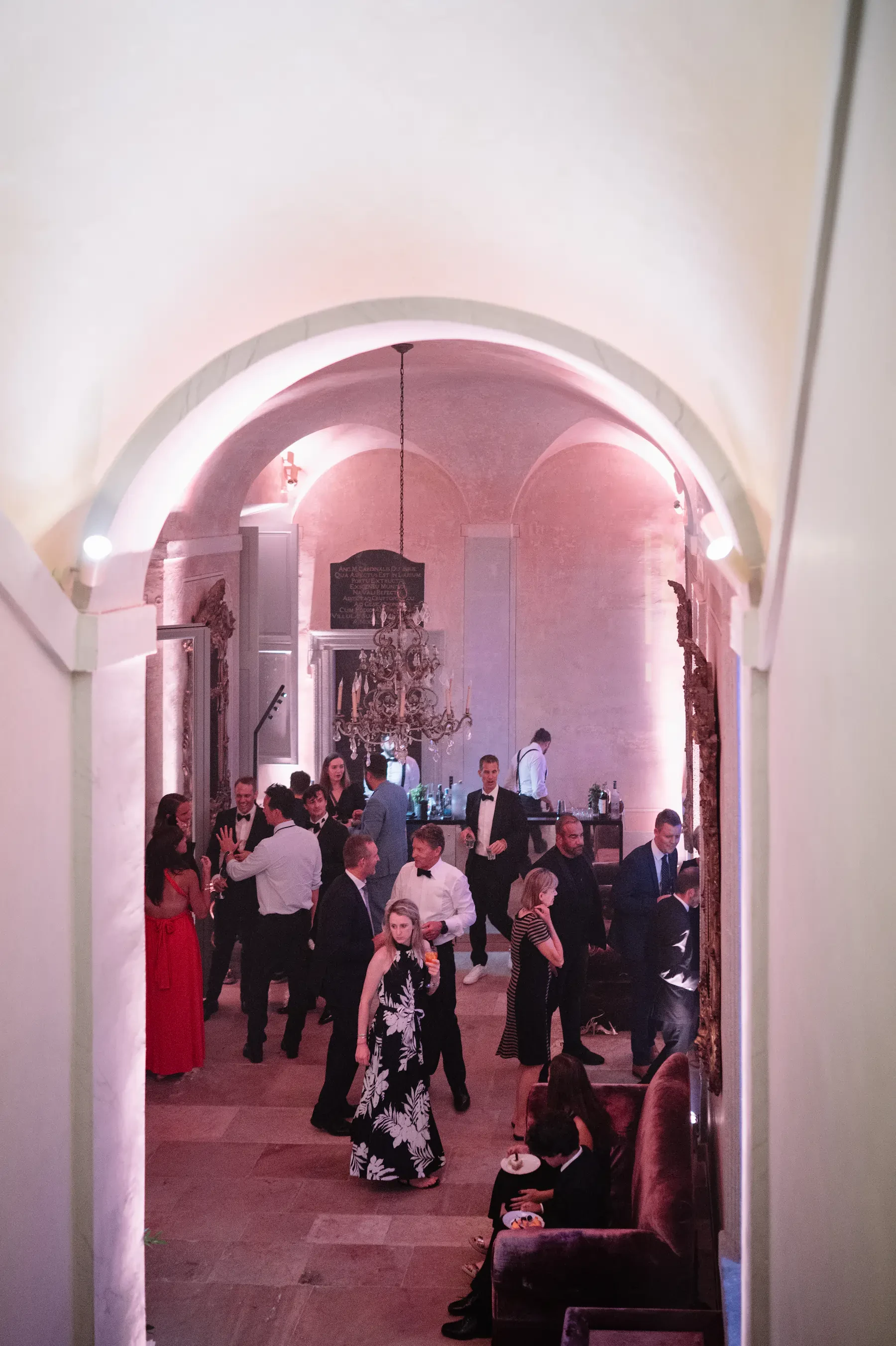Wedding party in Villa Balbiano