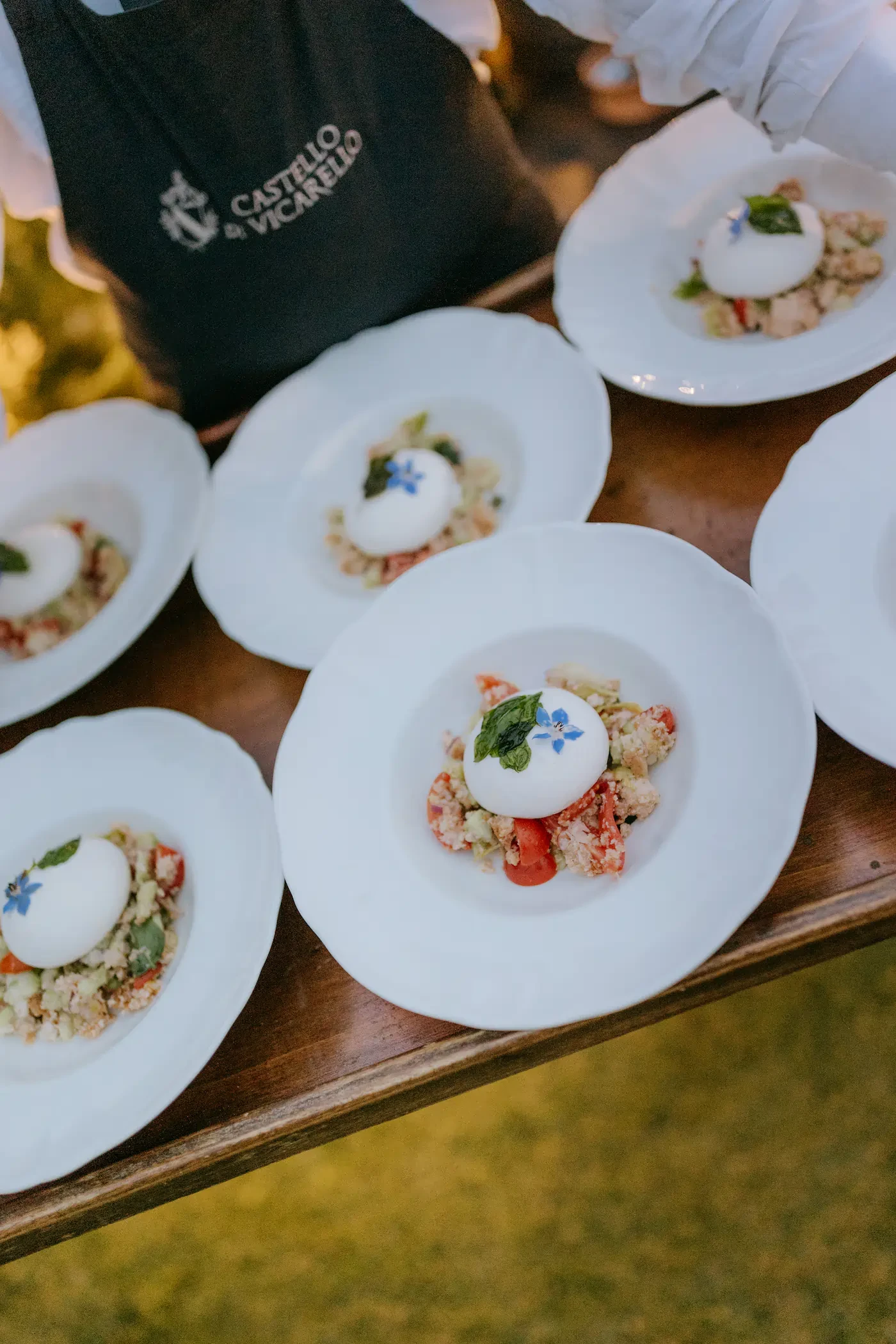 Castello Di Vicarello Tuscany Wedding Catering Plated Dishes
