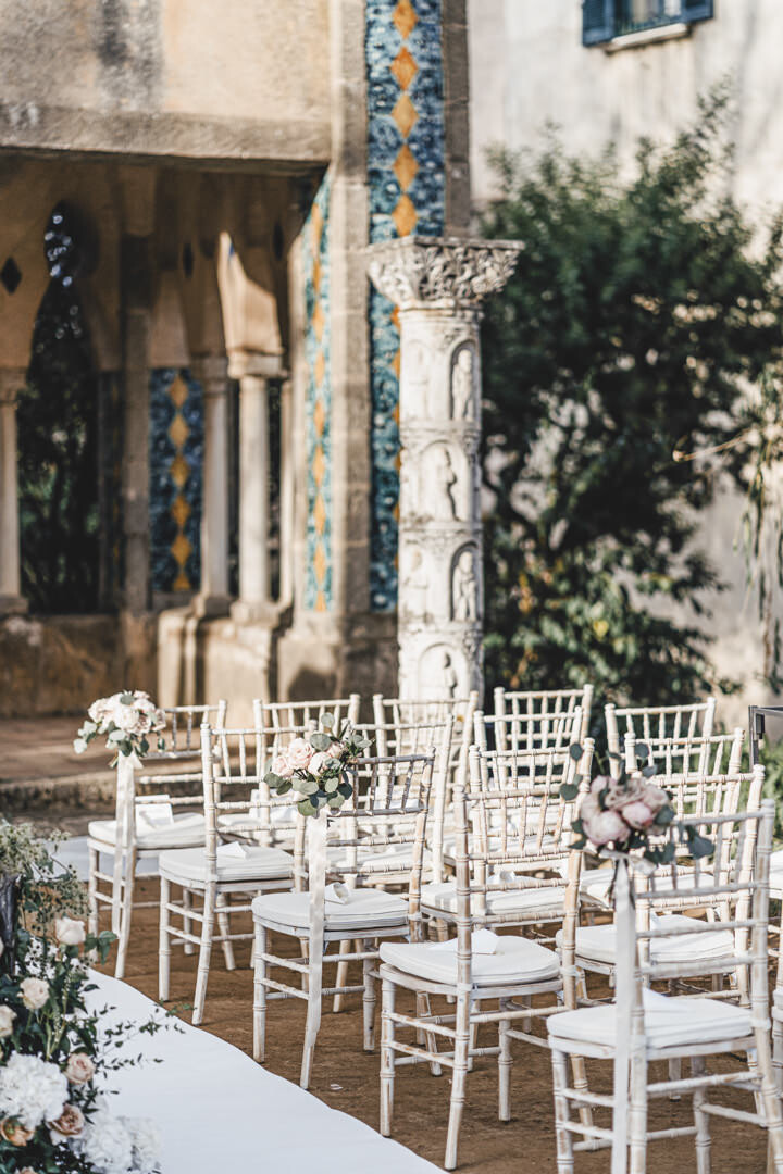 Symbolic wedding at Villa Cimbrone