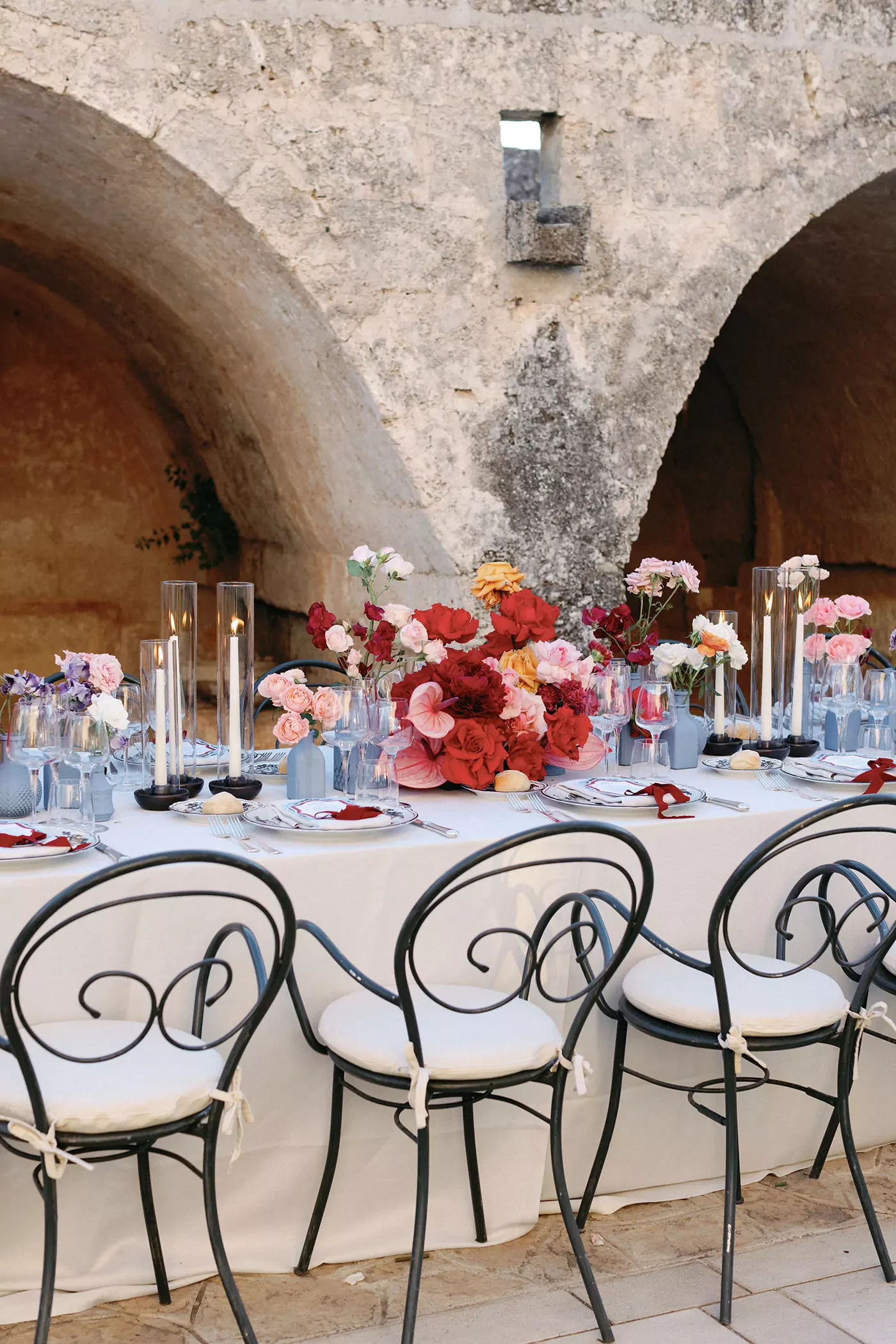 Floral decorations at Masseria San Giovanni