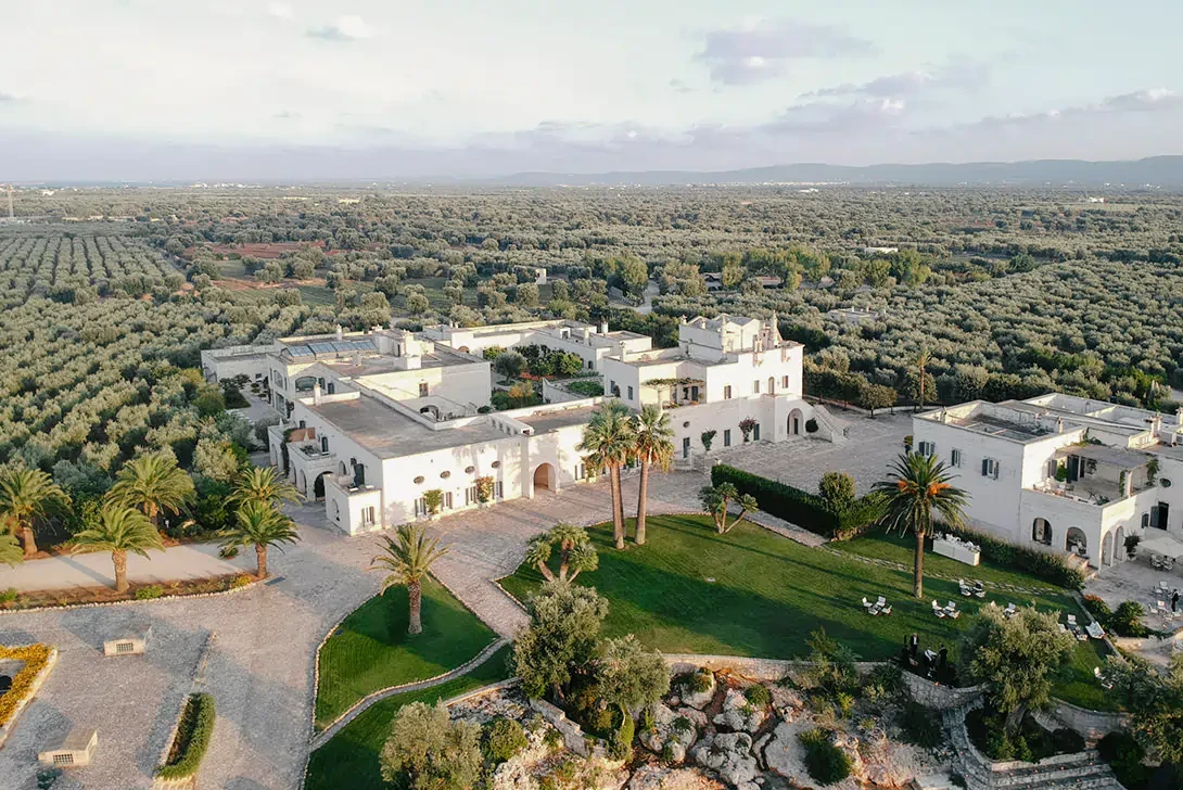 Aerial view of Masseria San Domenico