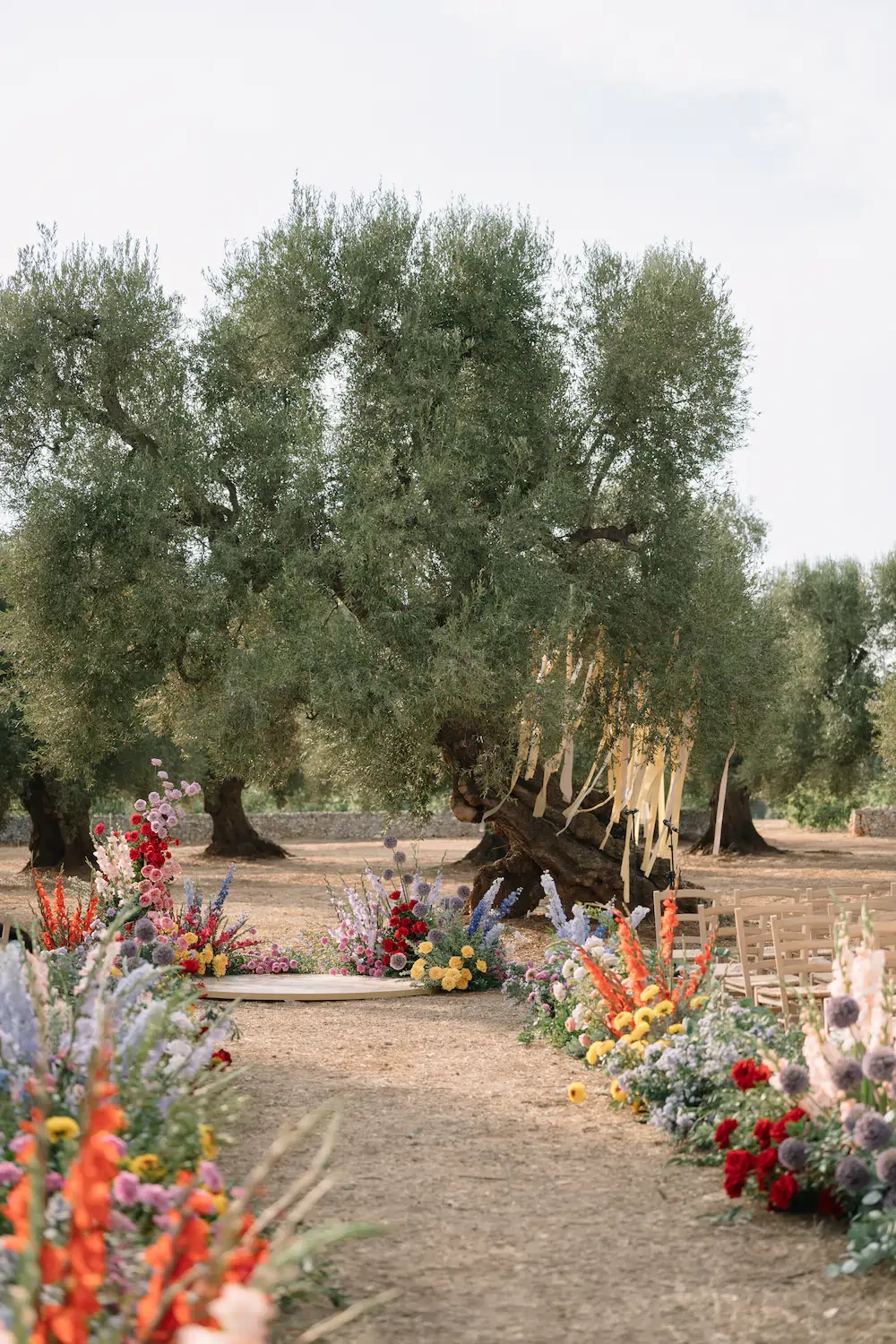 Outdoor Wedding Ceremony Masseria Puglia