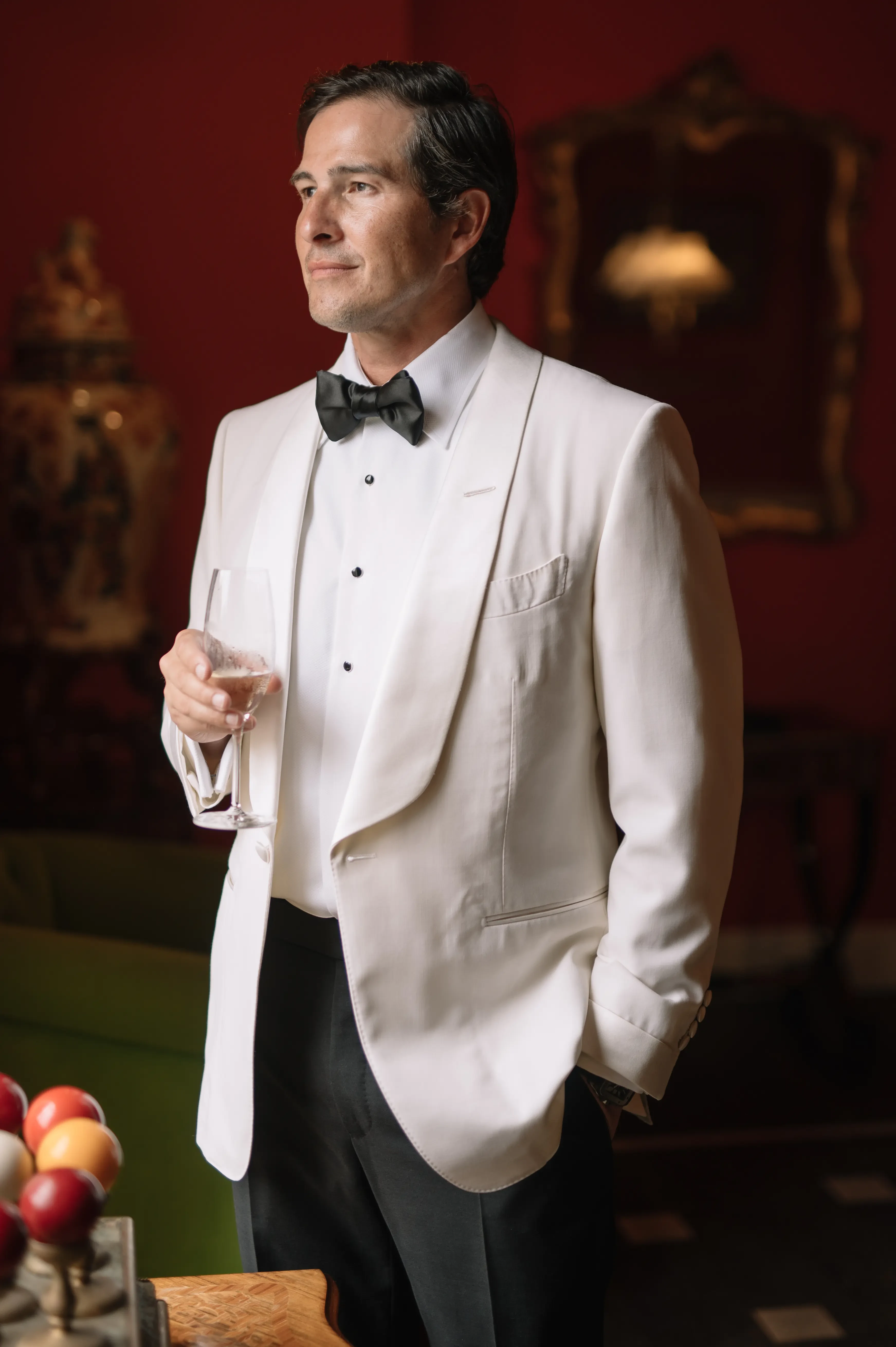 Groom portrait before the wedding ceremony