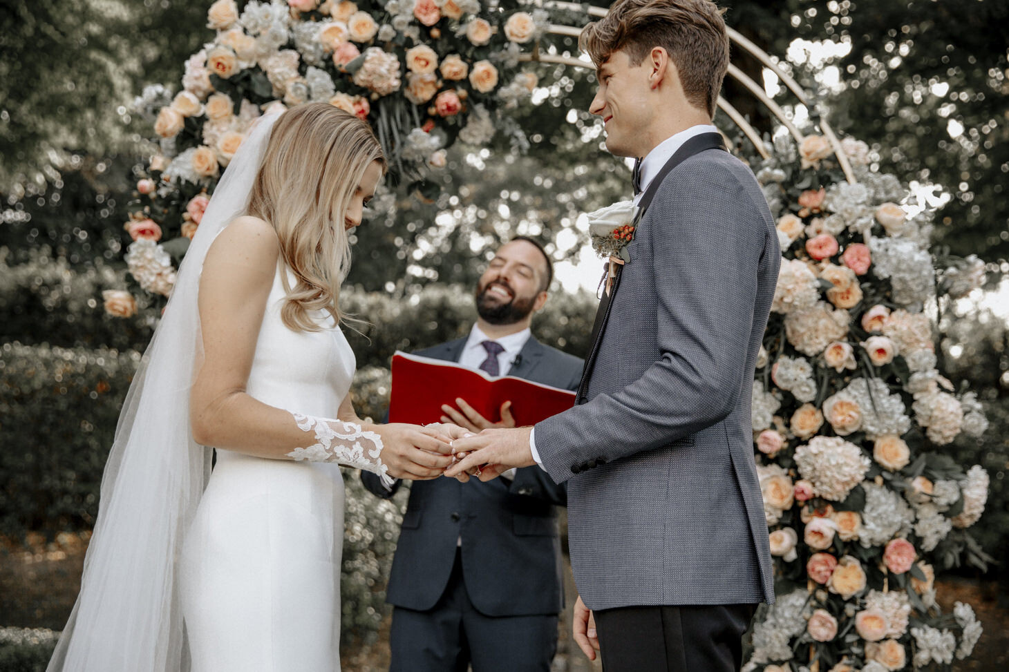 Wedding ceremony at Villa La Vedetta