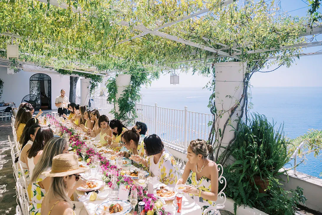 Bridal shower in Positano