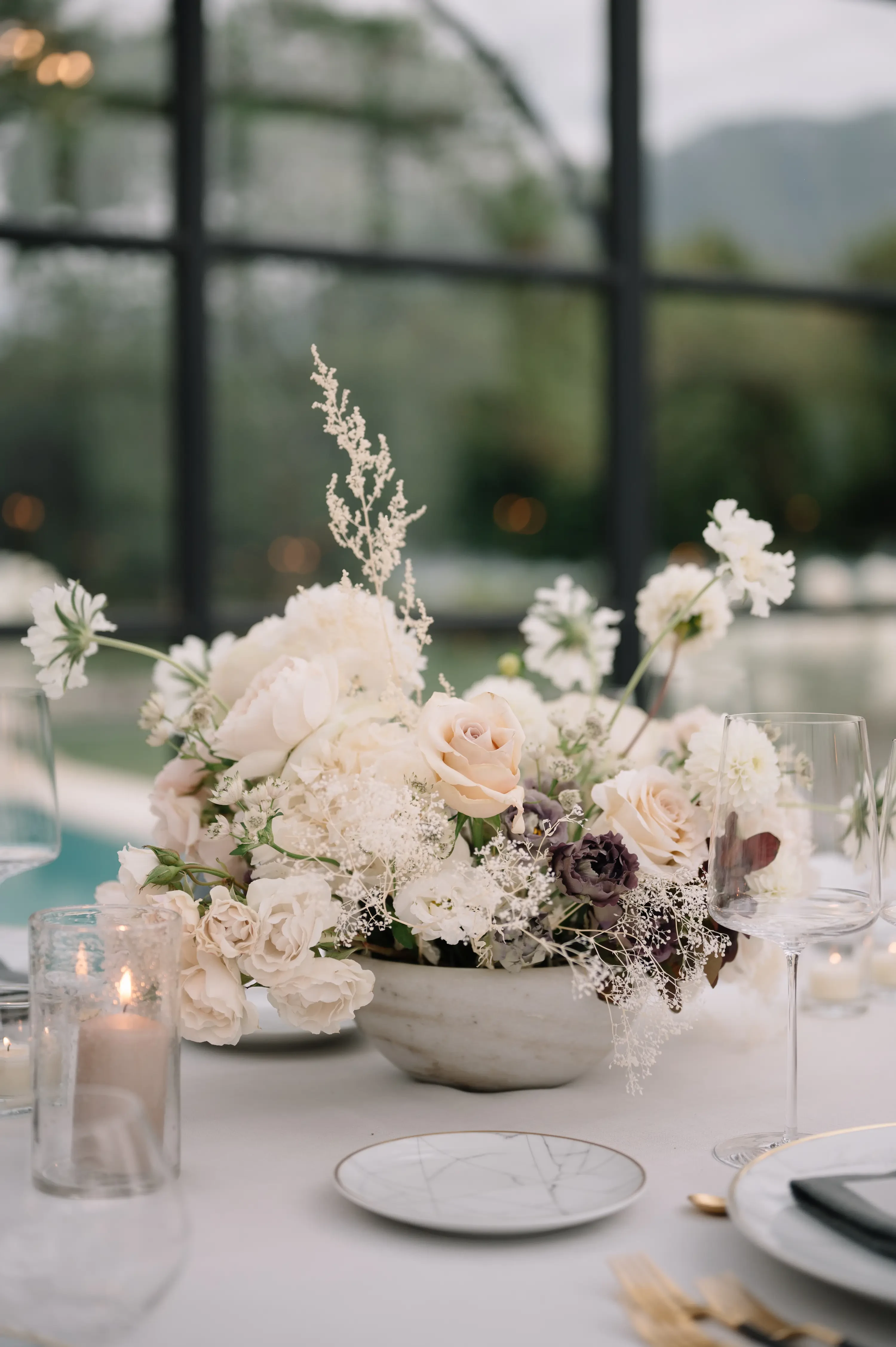 Floreal Table decorations for wedding banquet