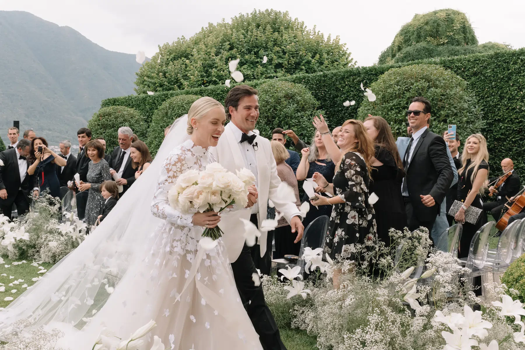 Wedding celebration in Villa Balbiano