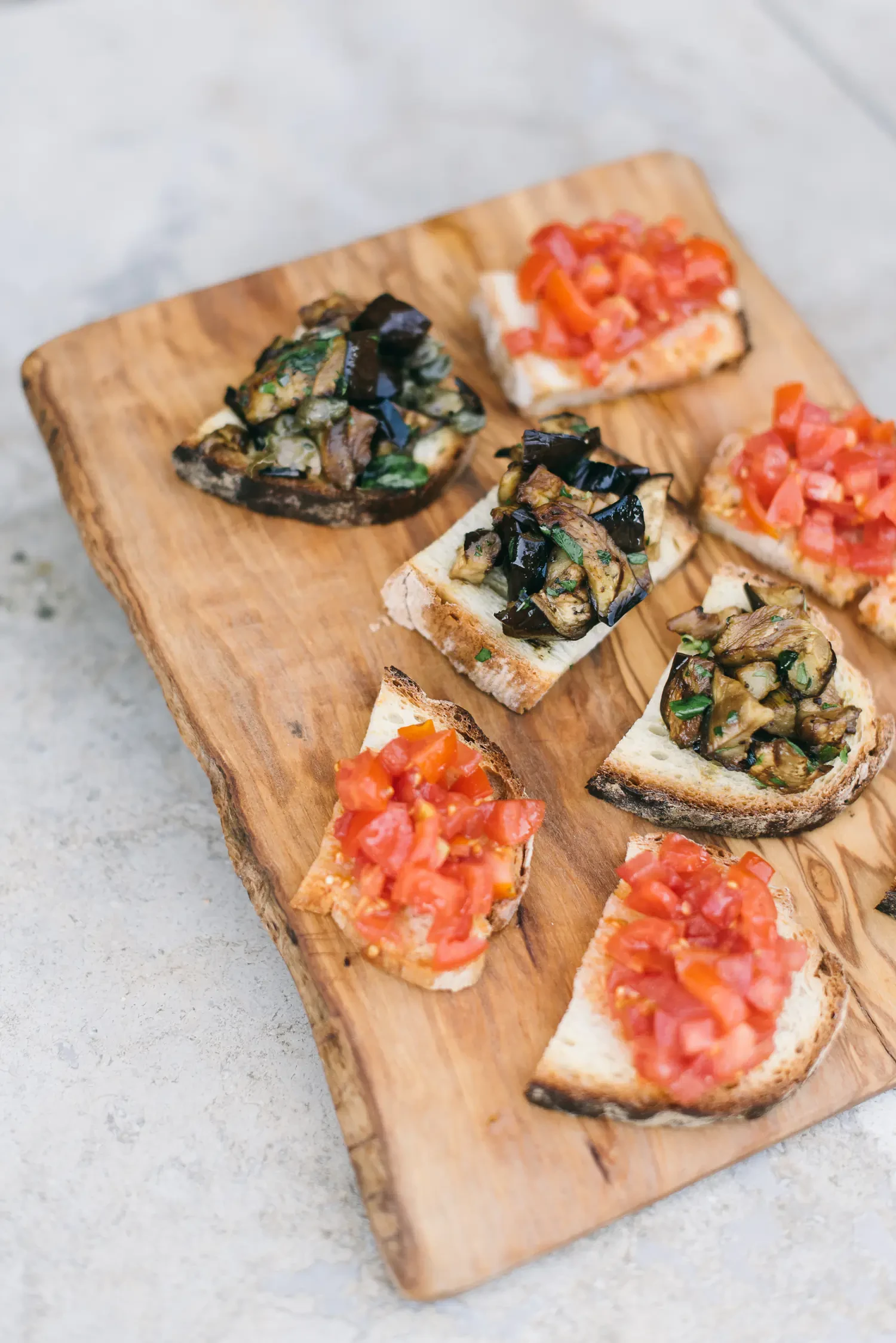 Appetizers for Tuscany wedding