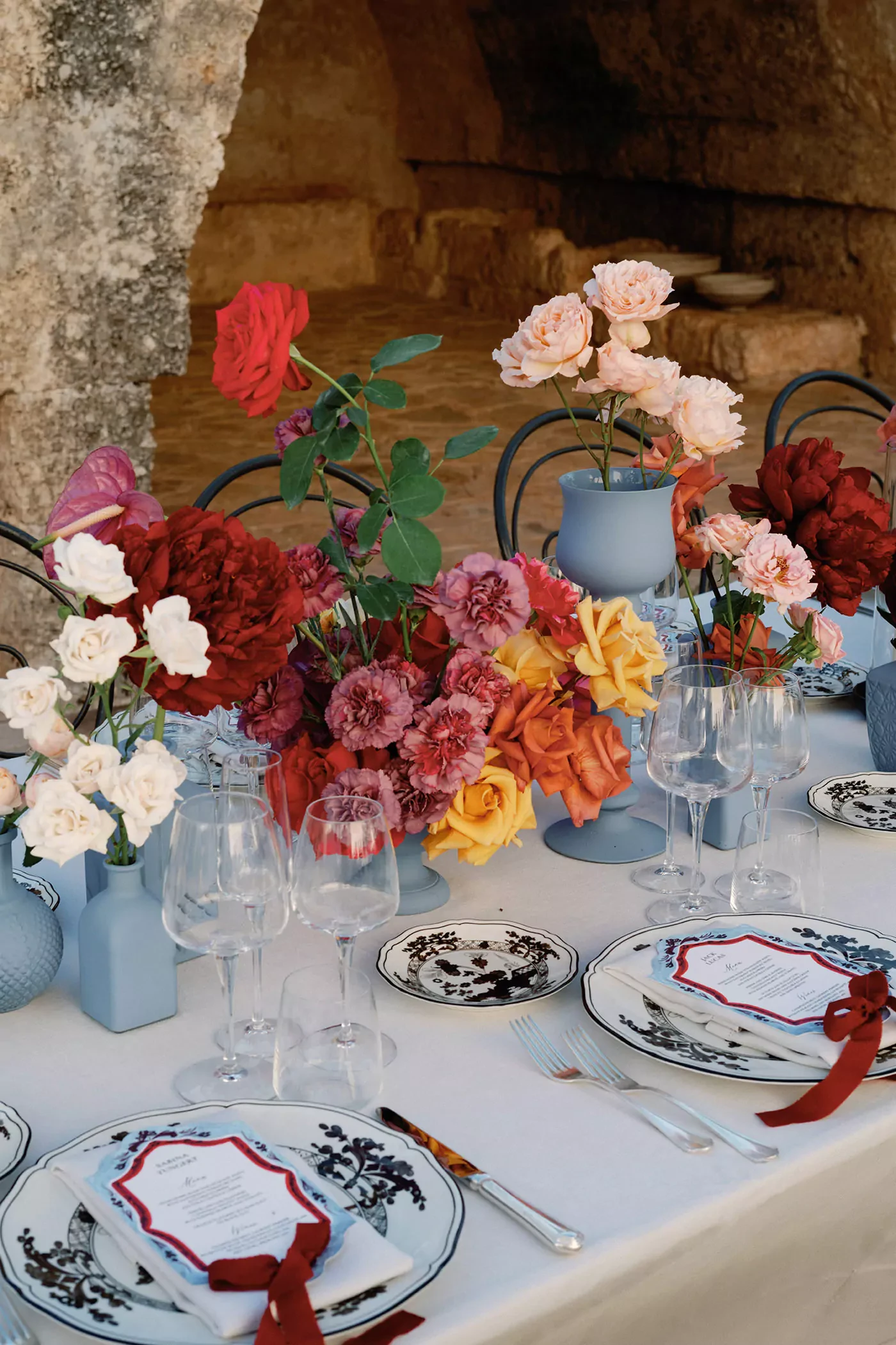 Floral decorations at Masseria San Giovanni