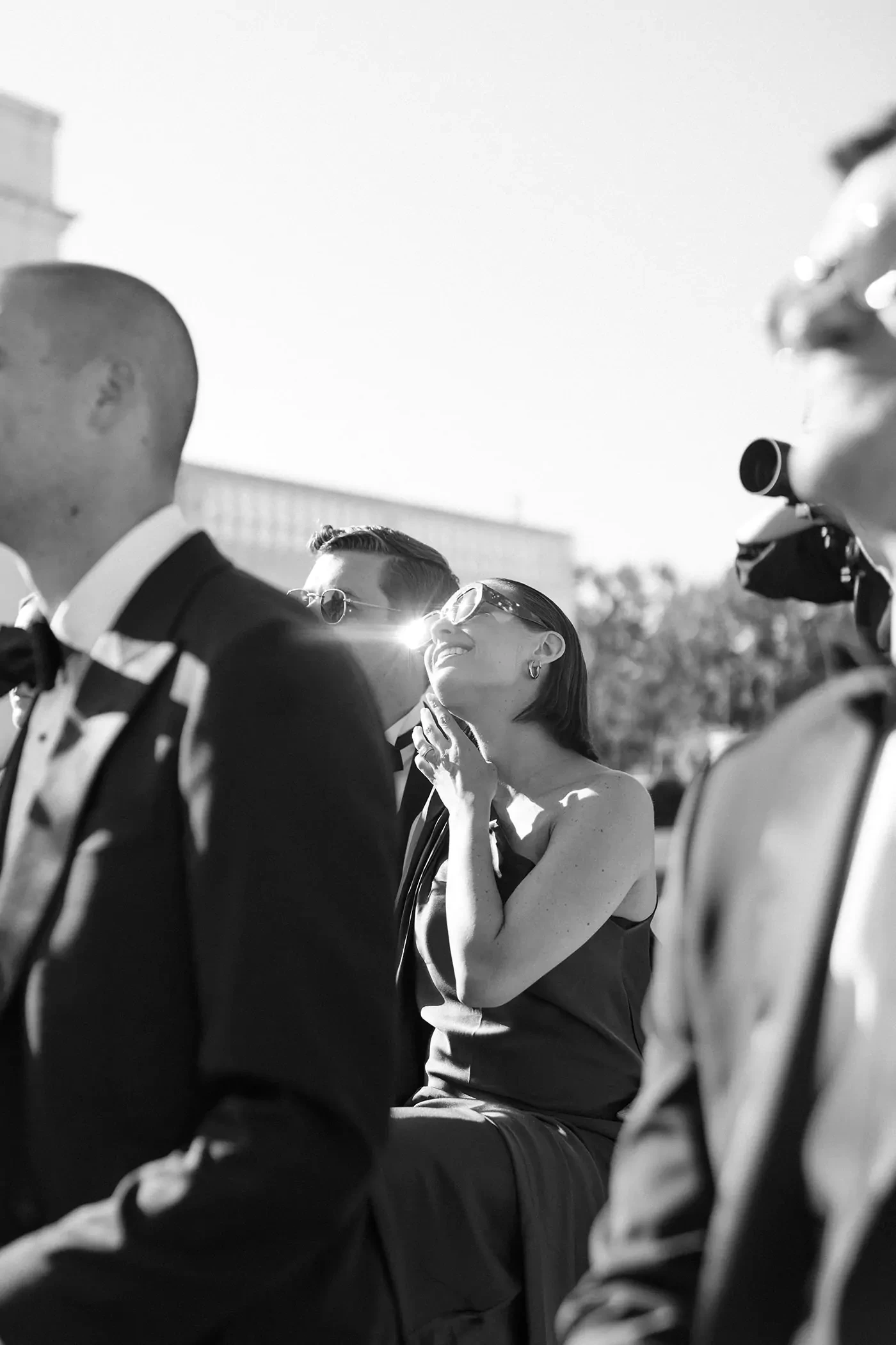 Guests during the wedding ceremony