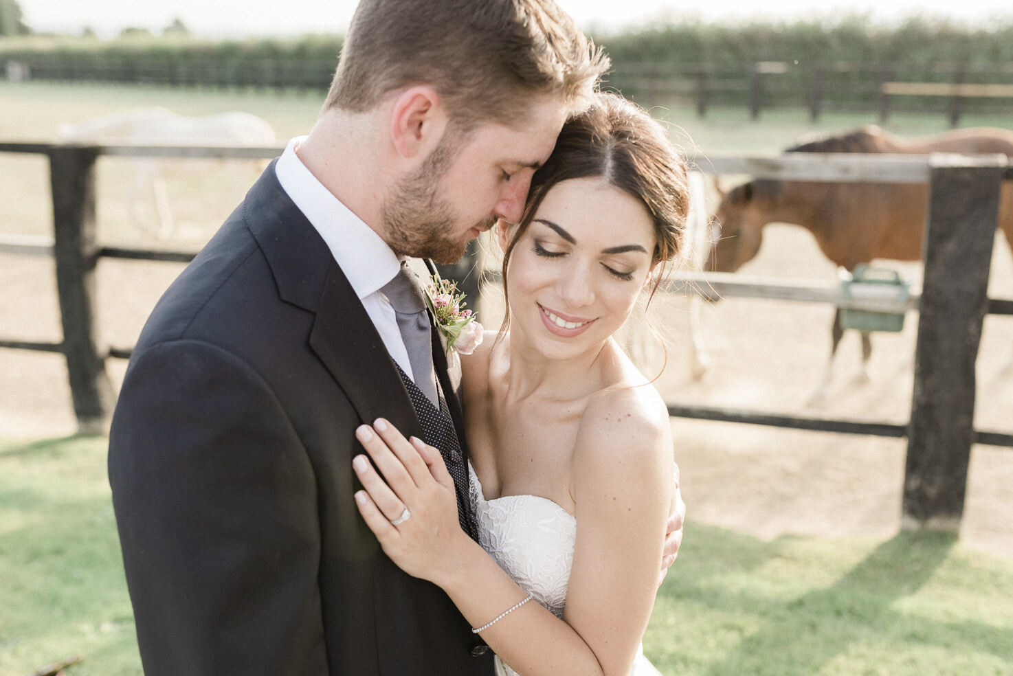 Portrait of the bridal couple
