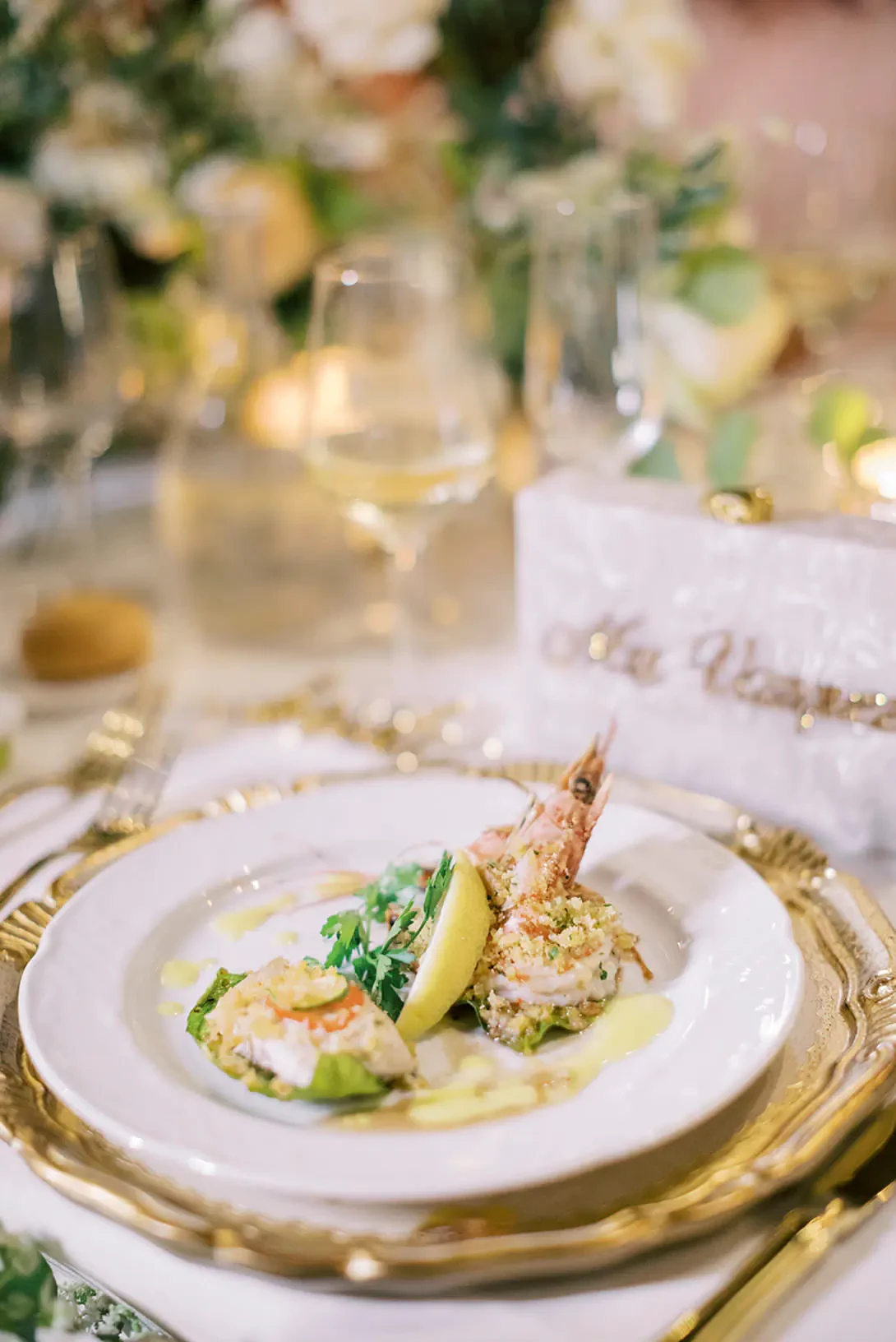Italian food for wedding reception