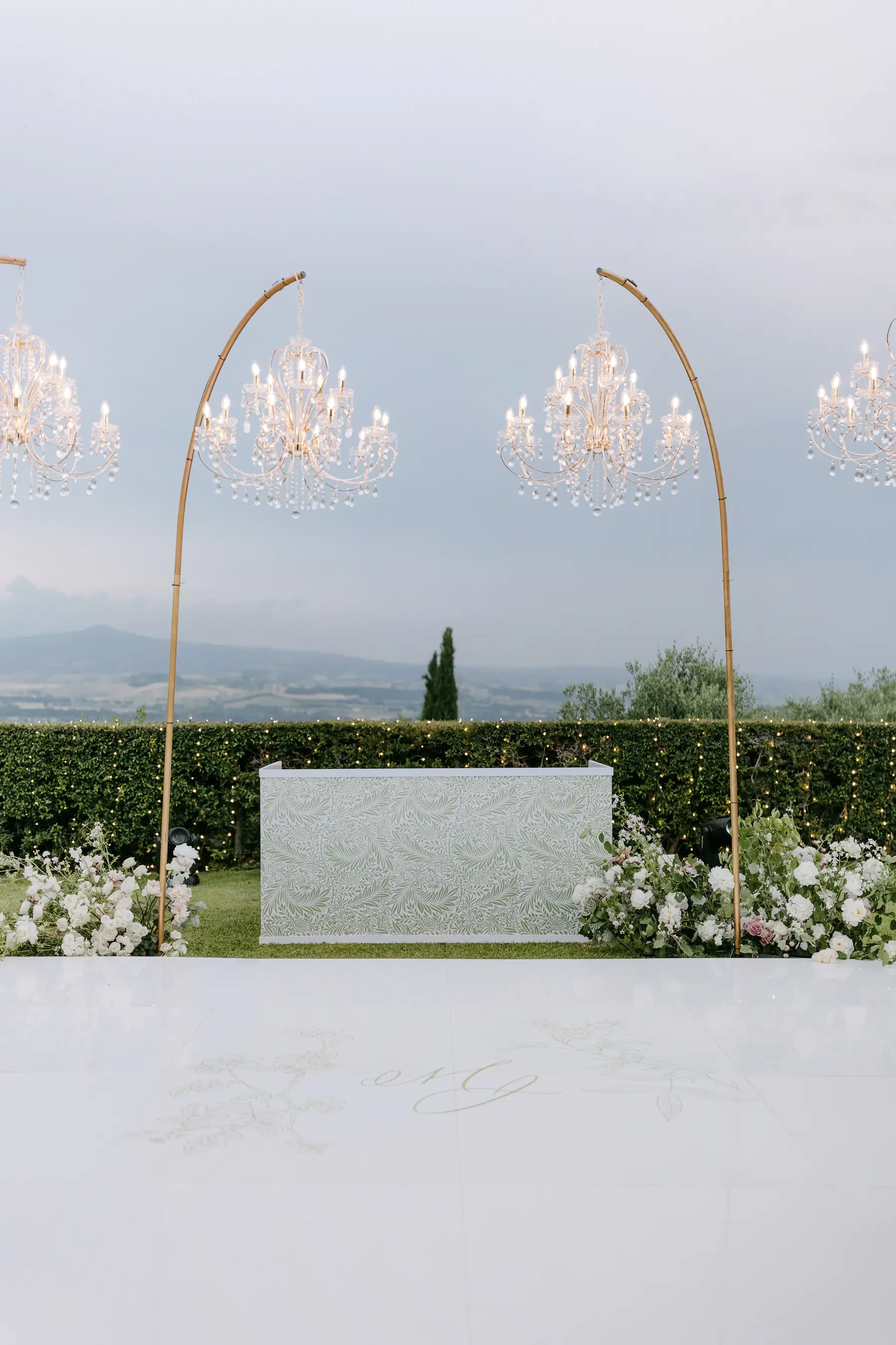 Castello Di Vicarello Tuscany Wedding Dance Floor And Dj Booth
