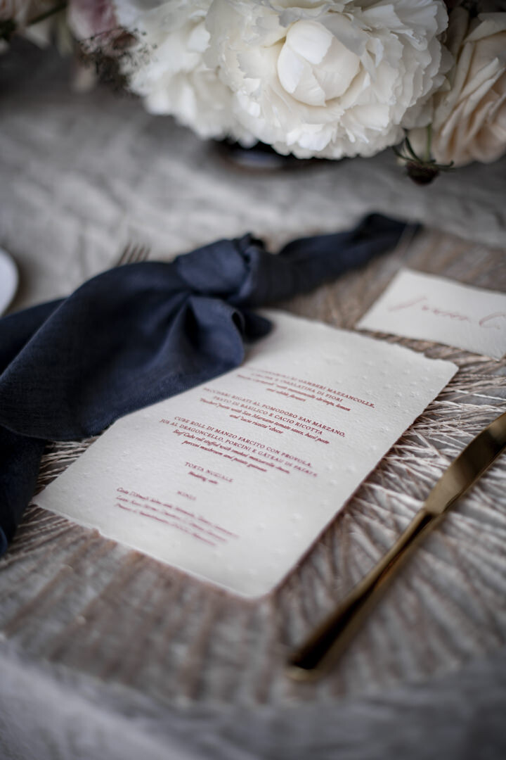 Detail of the table setting